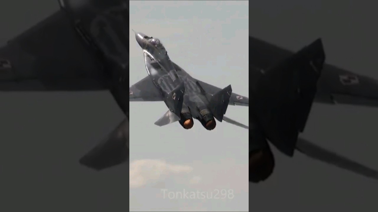 MiG-29 Vertical Takeoff! Polish Air Force