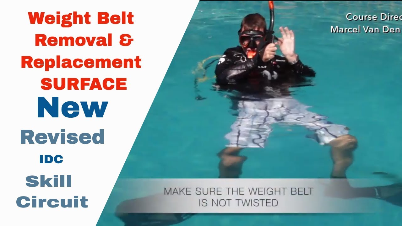 Weight Belt Removal and Replacement Surface - New Revised PADI IDC Skills Circuit • Divemaster