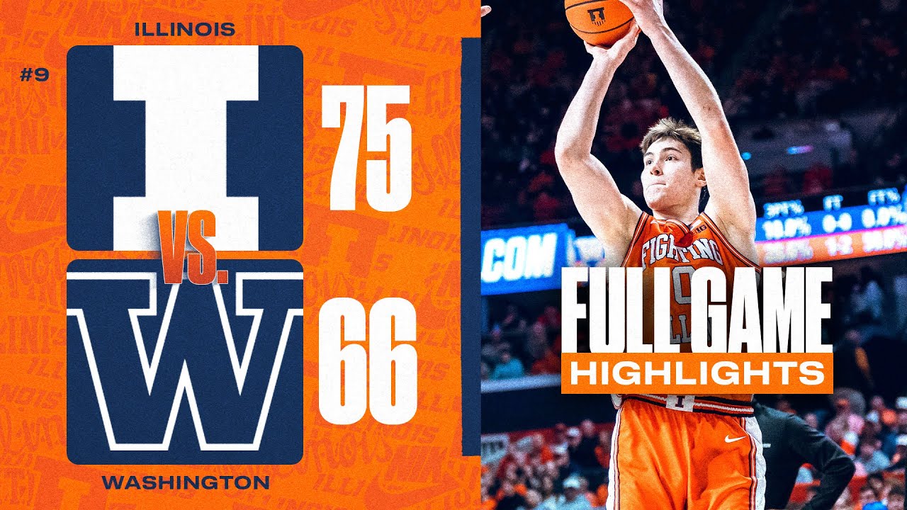 #9 Illinois vs. Washington | Full Game Highlights 1/29/26