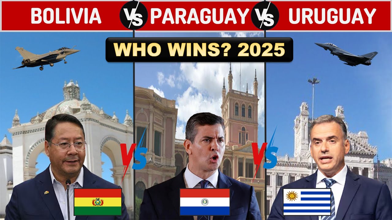 RIVER FORCES vs COASTAL NAVY: Bolivia 🇧🇴 vs Paraguay 🇵🇾 vs Uruguay 🇺🇾 Military Power 2025