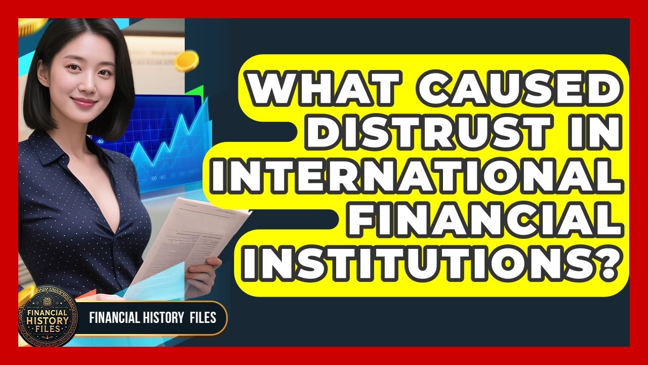 What Caused Distrust In International Financial Institutions? - Financial History Files