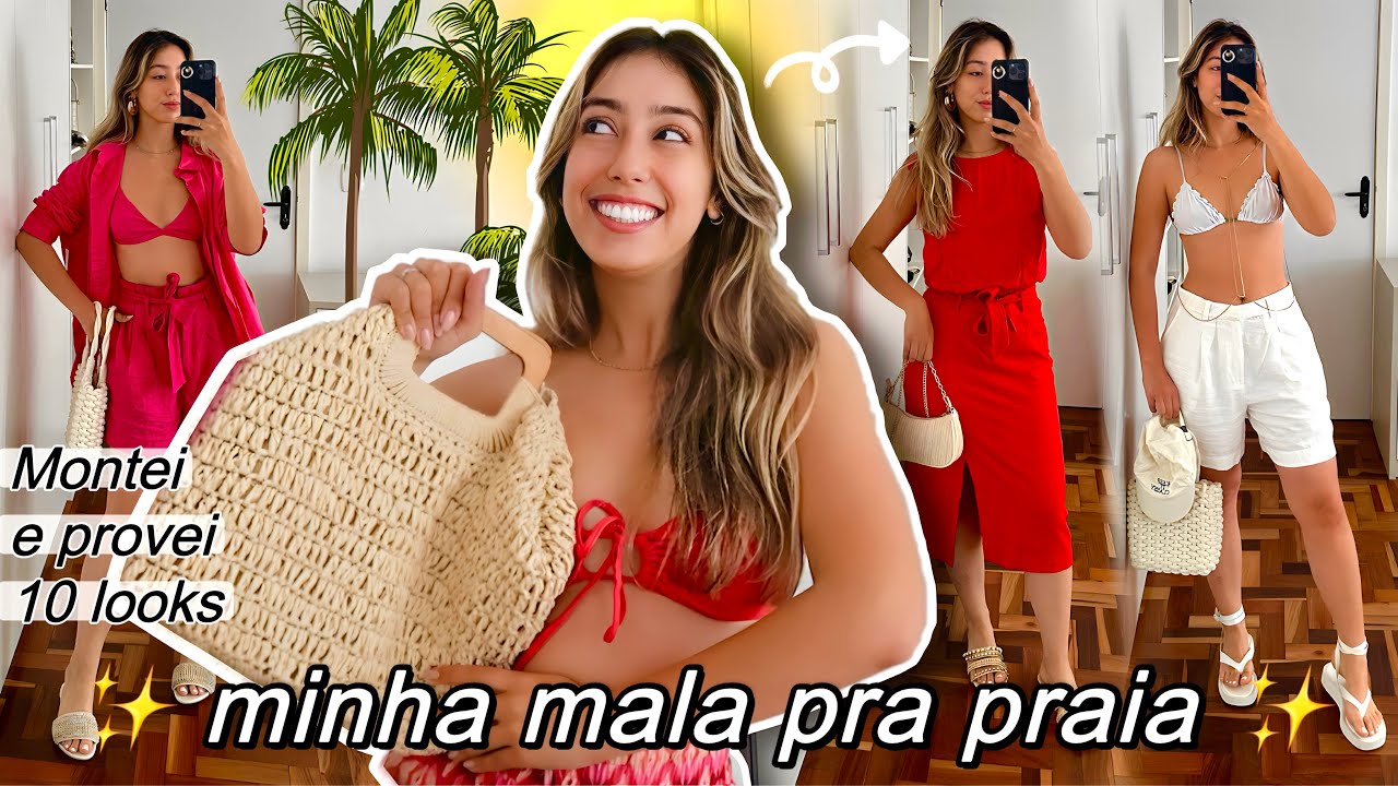 MINHA MALA PRA 5 DIAS EM MACEIÓ | Looks Estilosos pra Praia 👙🌟💘 Cacá Anjos