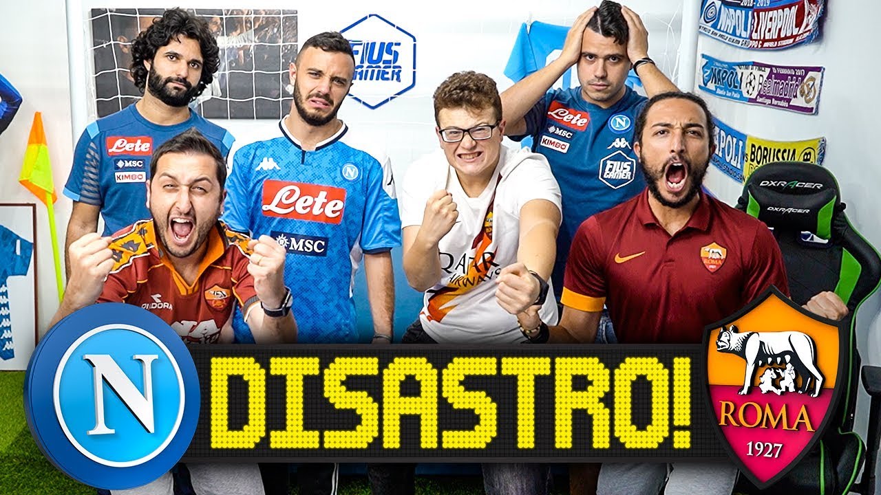 DISASTRO! ROMA 2-1 NAPOLI | LIVE REACTION TIFOSI NAPOLETANI E ROMANISTI LIVE HD
