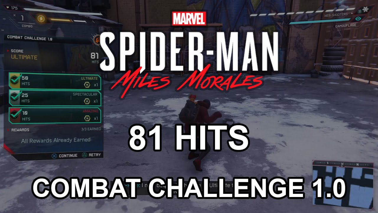 Combat Challenge 1.0 - 81 Hit Record | Spider-Man: Miles Morales (PS4/PS5)