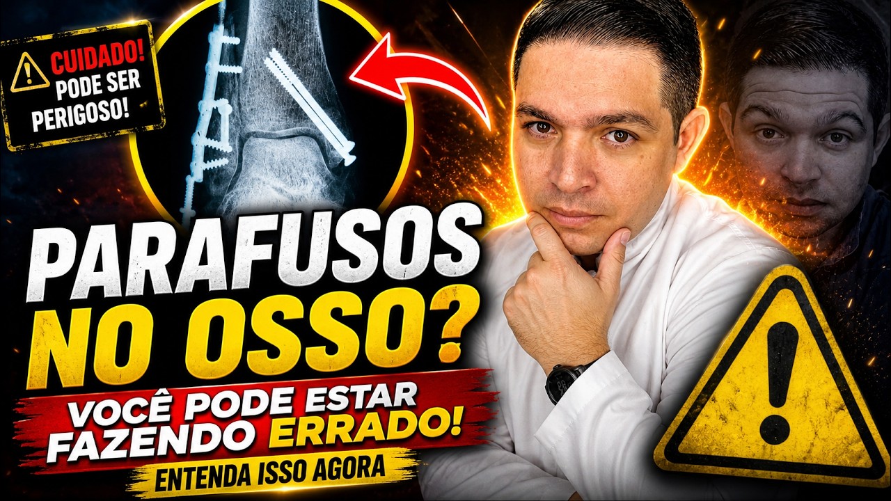 Não consegue MOVIMENTAR O PÉ PARA CIMA por causa desses PARAFUSOS e PLACA?