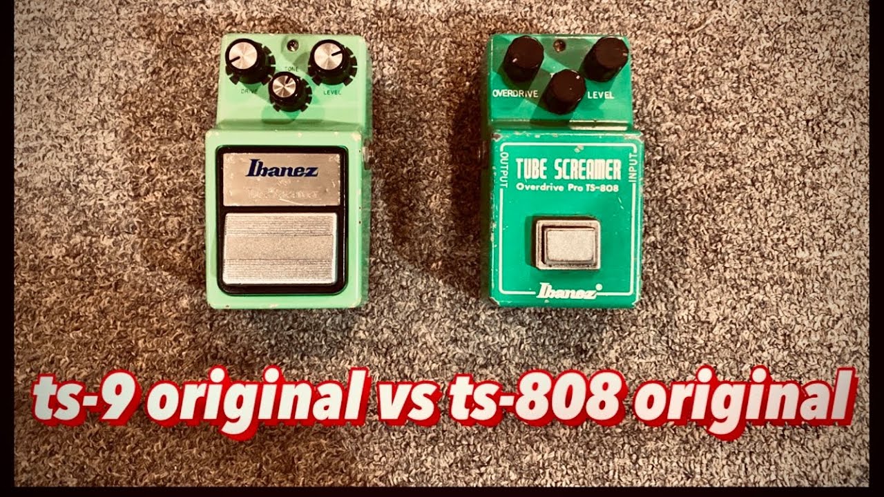 ts-9 original vs ts-808 original (SRV sound!!)