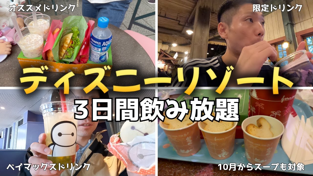 【バケパ家族旅行】フリードリンク券でディズニーシー&ランドで飲み放題 #バケーションパッケージ