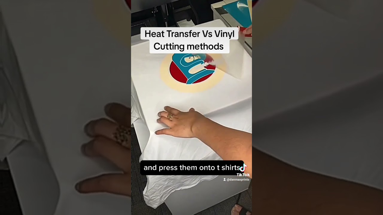 #TShirtBranding #HeatTransfer #VinylCutting #DIYTShirts #CustomApparel