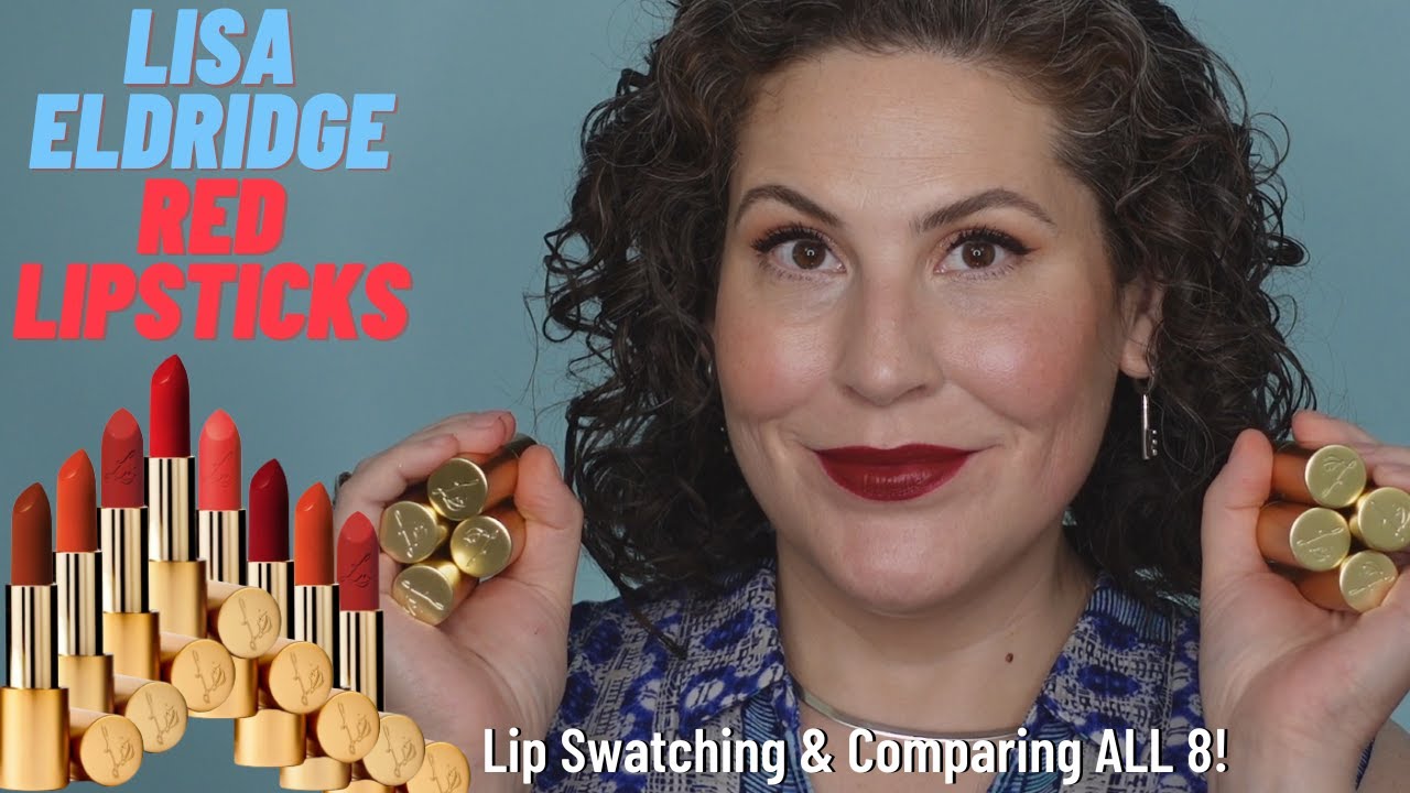Lisa Eldridge - Red Lipsticks - Swatching and Comparing ALL 8!