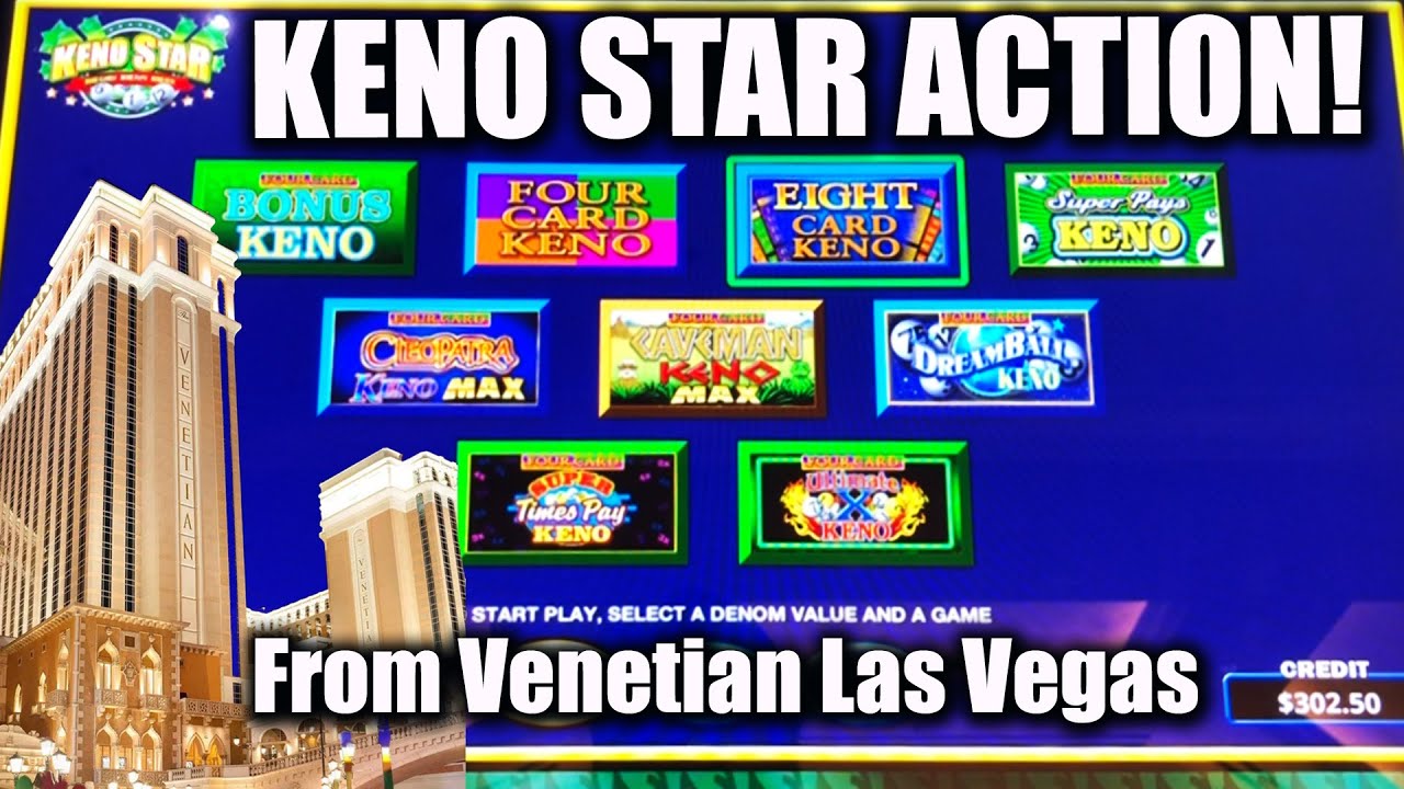 Eight Card and Ultimate X KENO from Venetian Las Vegas!