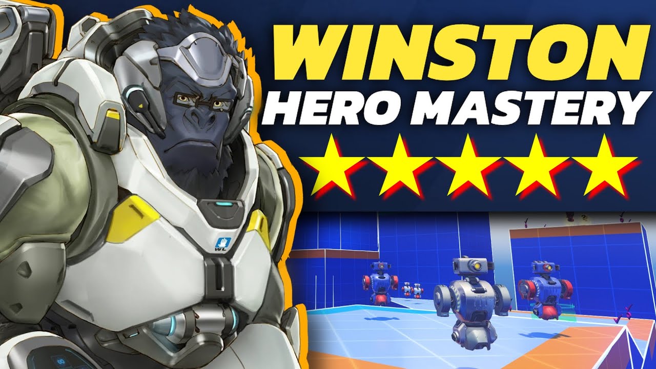 「Hero Mastery」 WINSTON 5 STAR ALL COURSES (Overwatch 2 Guide)