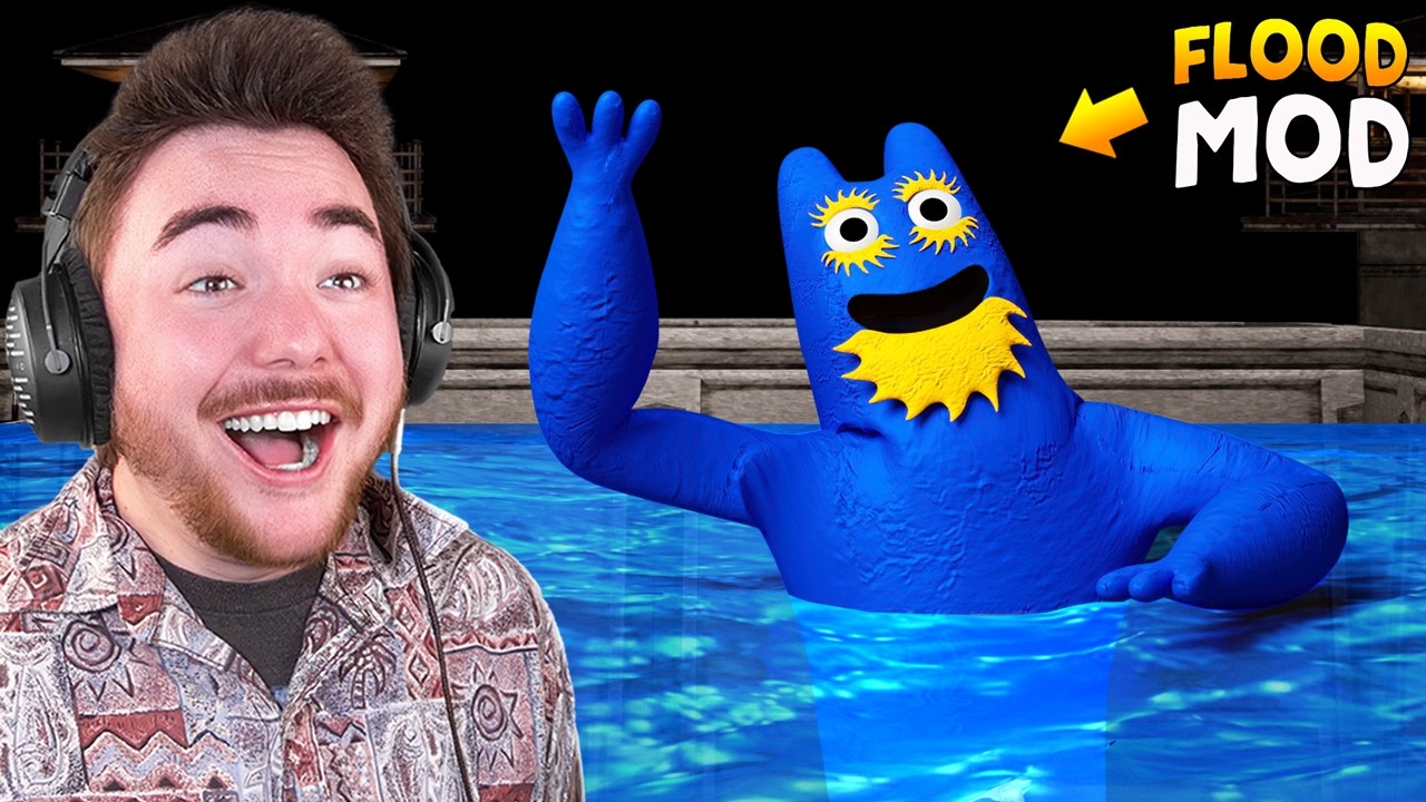 FLOODING EVERYTHING IN WATER!!! (can Flumbo swim?) | Garten of Banban 8 Gameplay (Mods)