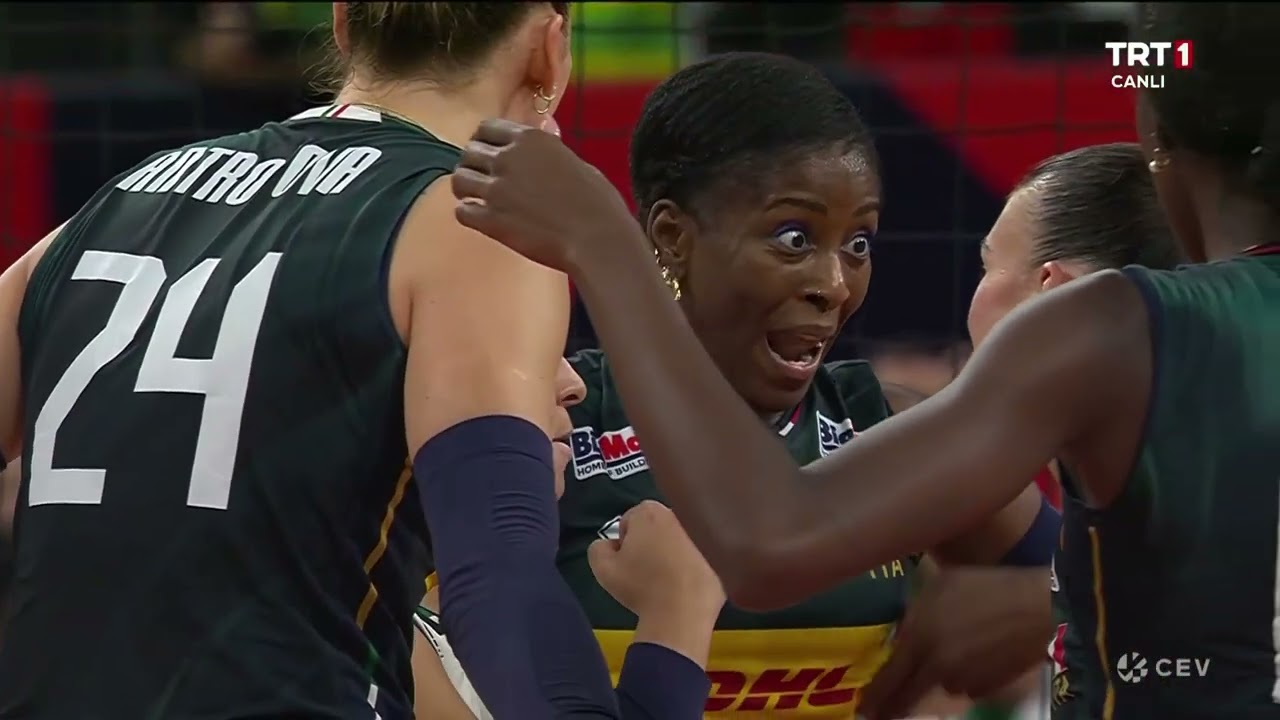 CEV Italy vs. T&uuml;rkiye Women's Volleyball Set 3 - All Points