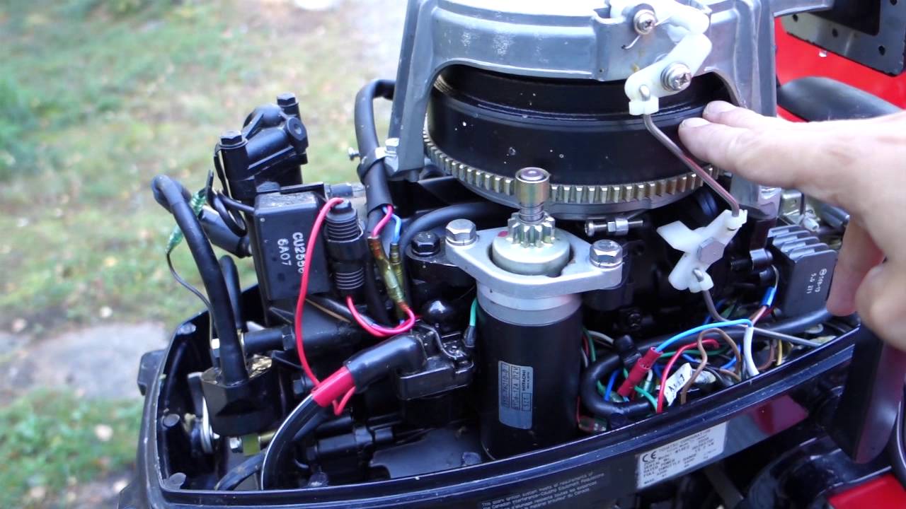 How to install an automotive tachometer into an outboard engine