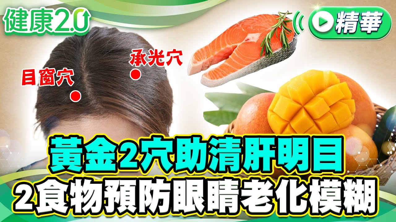 黃金2穴助清肝明目 2食物預防眼睛老化模糊【健康2.0 一周精選】#陳瑩山#鄭聖甫#吳明珠