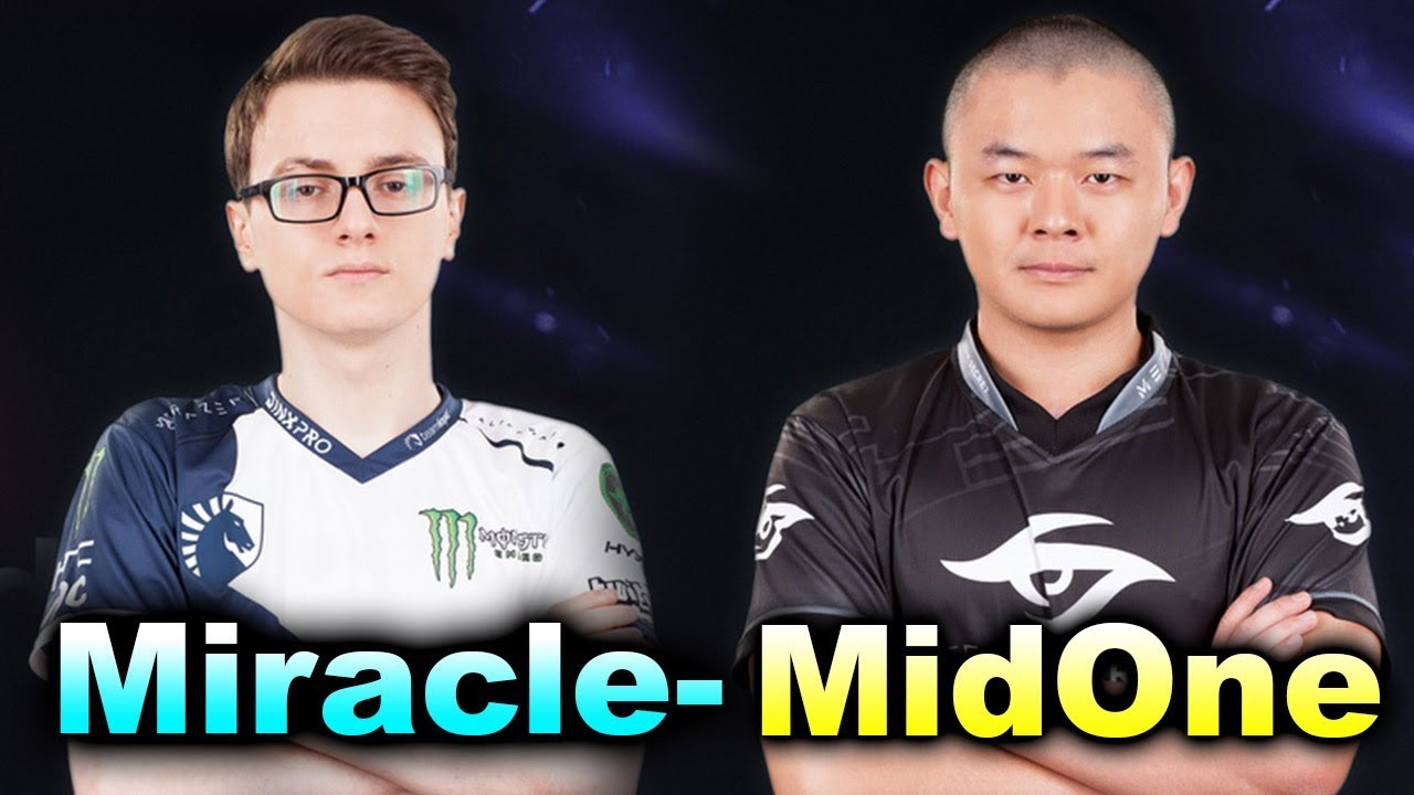 Miracle- vs MidOne - 1v1 SOLO + SumaiL - DAC 2018 DOTA 2