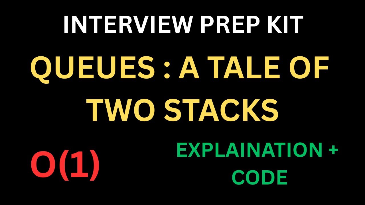 Queue using two stacks, Queues: A Tale of two stacks hackerrank solution