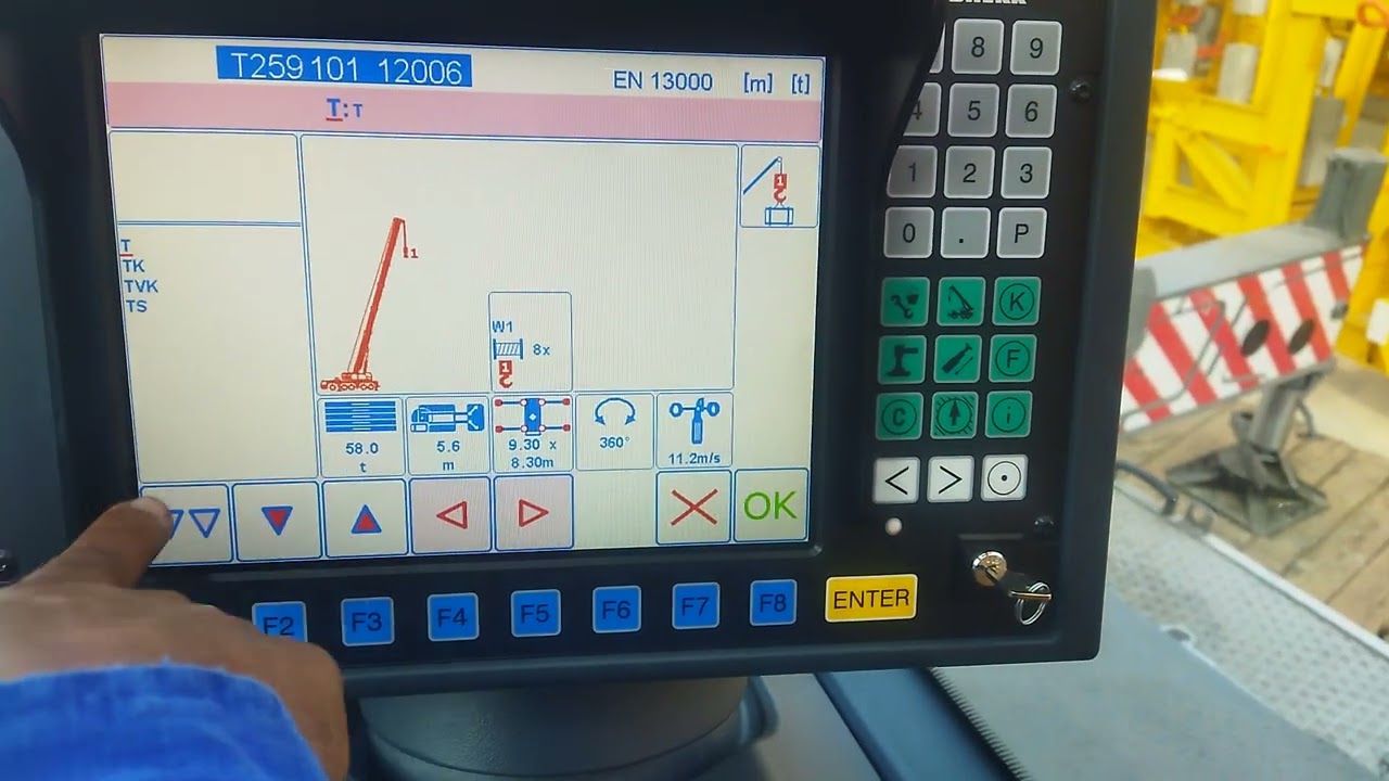 configuração de trabalho da Liebherr LTM 1250 Lincon 2