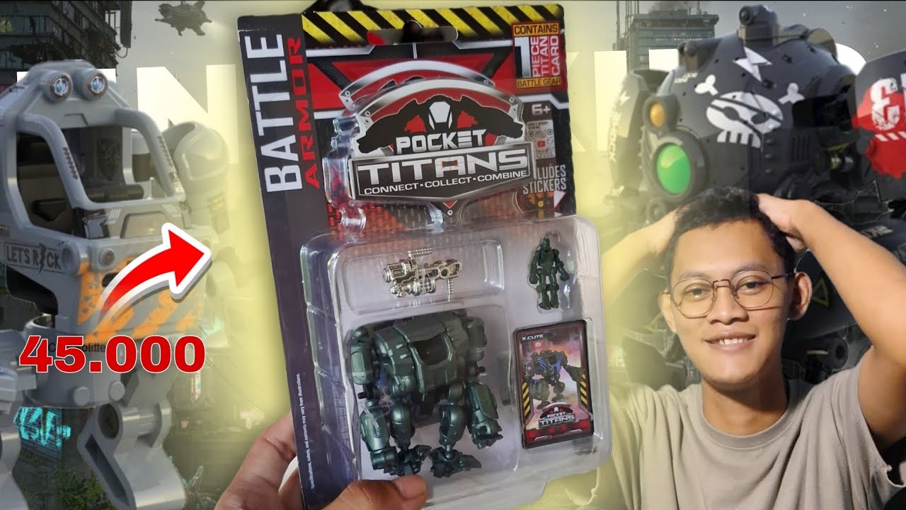 Review Pocket Titans: Battle Armor - Robot Mini Keren ! Worth It Nggak? #unboxing #mainan
