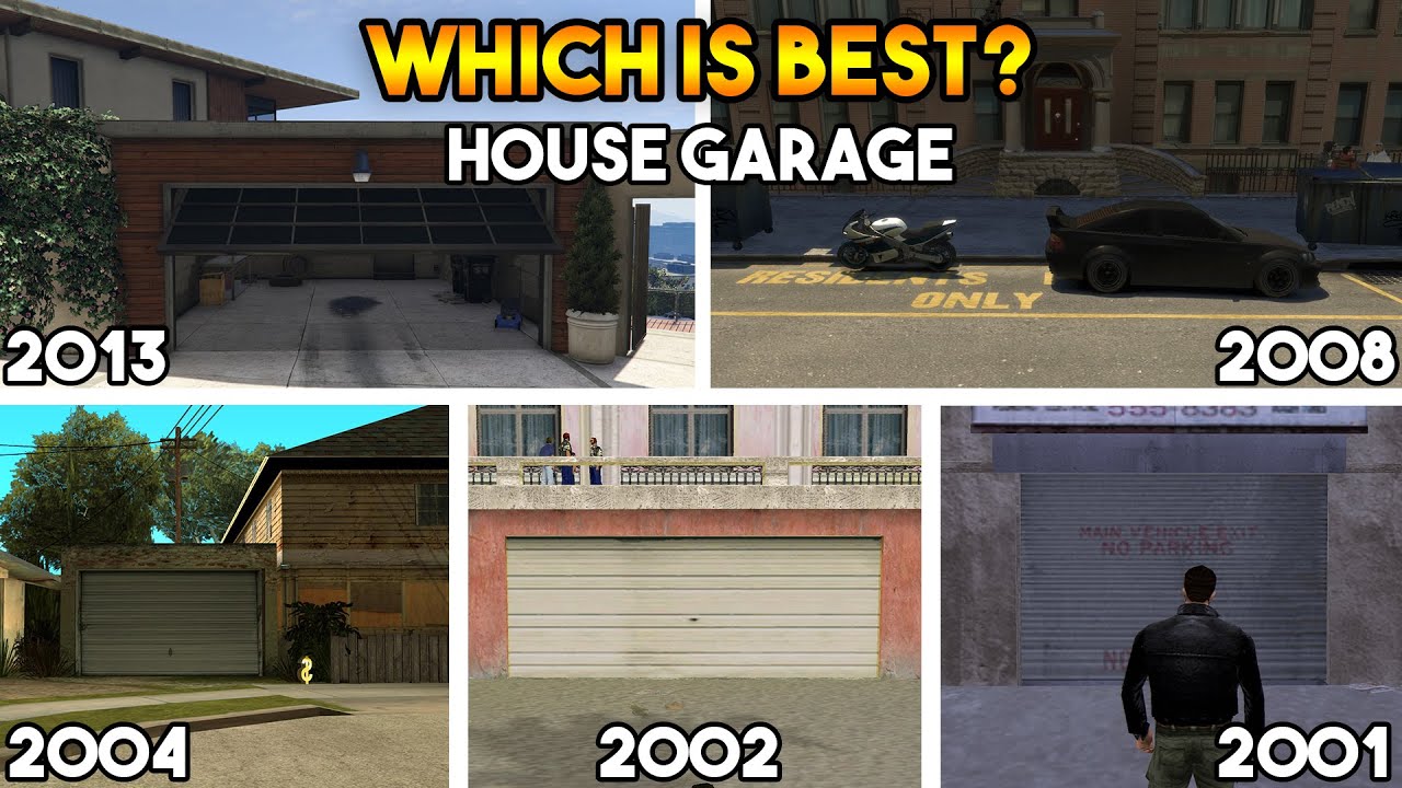 GTA 5 : WHICH IS BEST SAFE HOUSE GARAGE IN EVERY GTA?