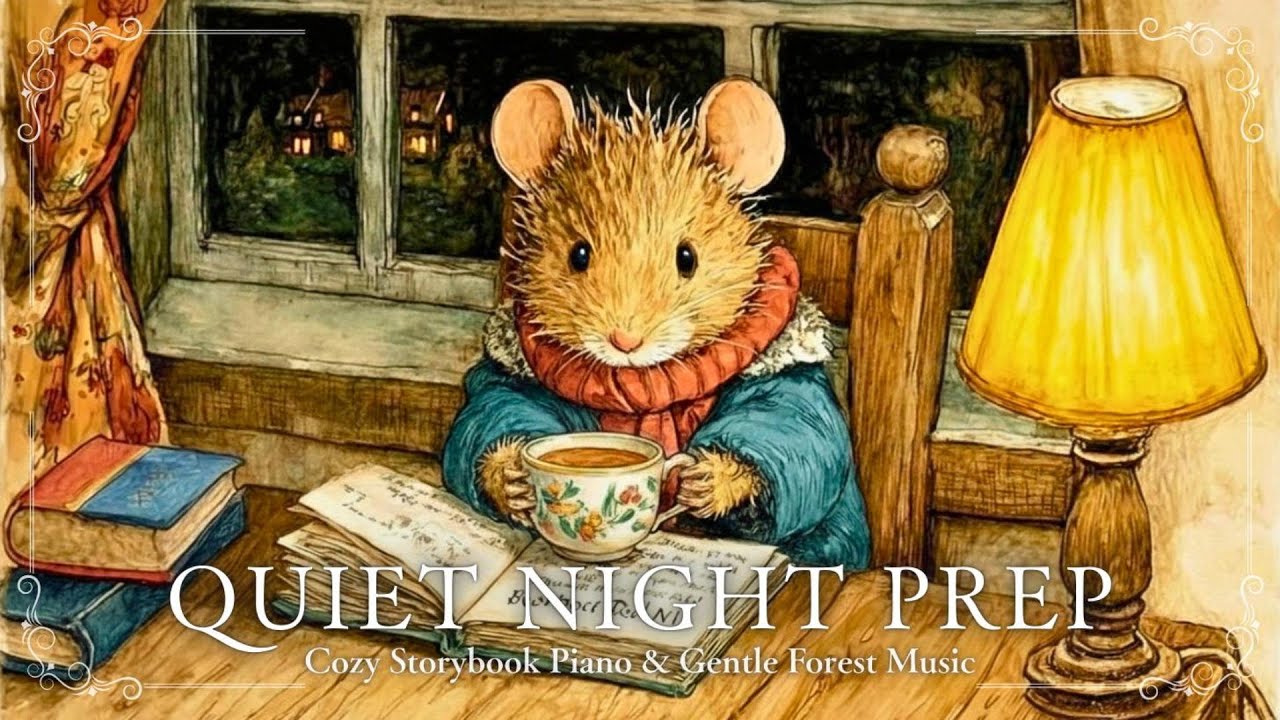 Preparing for a Quiet Night — Cozy Storybook Piano & Gentle Forest Music
