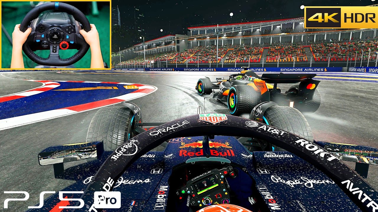 F1 25 PS5 Pro True Realism 4K HDR Gameplay | Logitech G29 Steering wheel