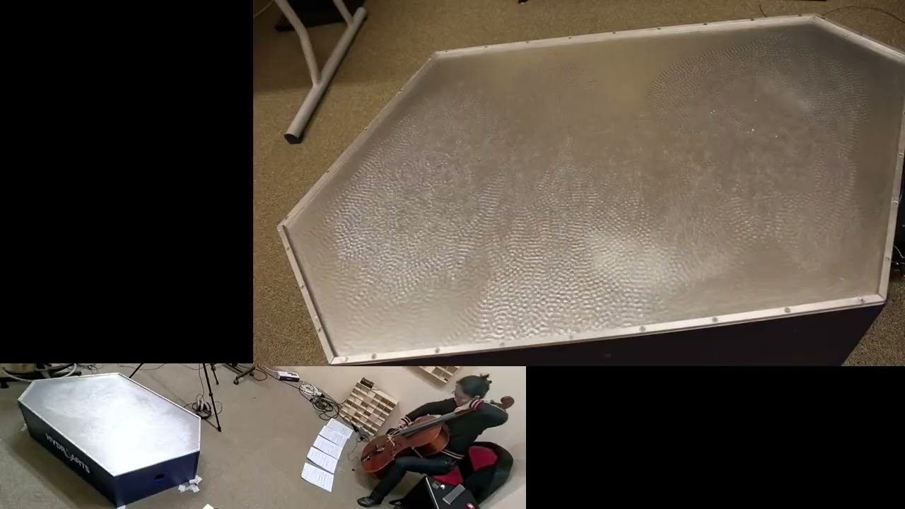 Cymascope Acoustic Visualization - Cello Low-Frequency Experiment celle (C & G strings)  Jinxue薛瑾