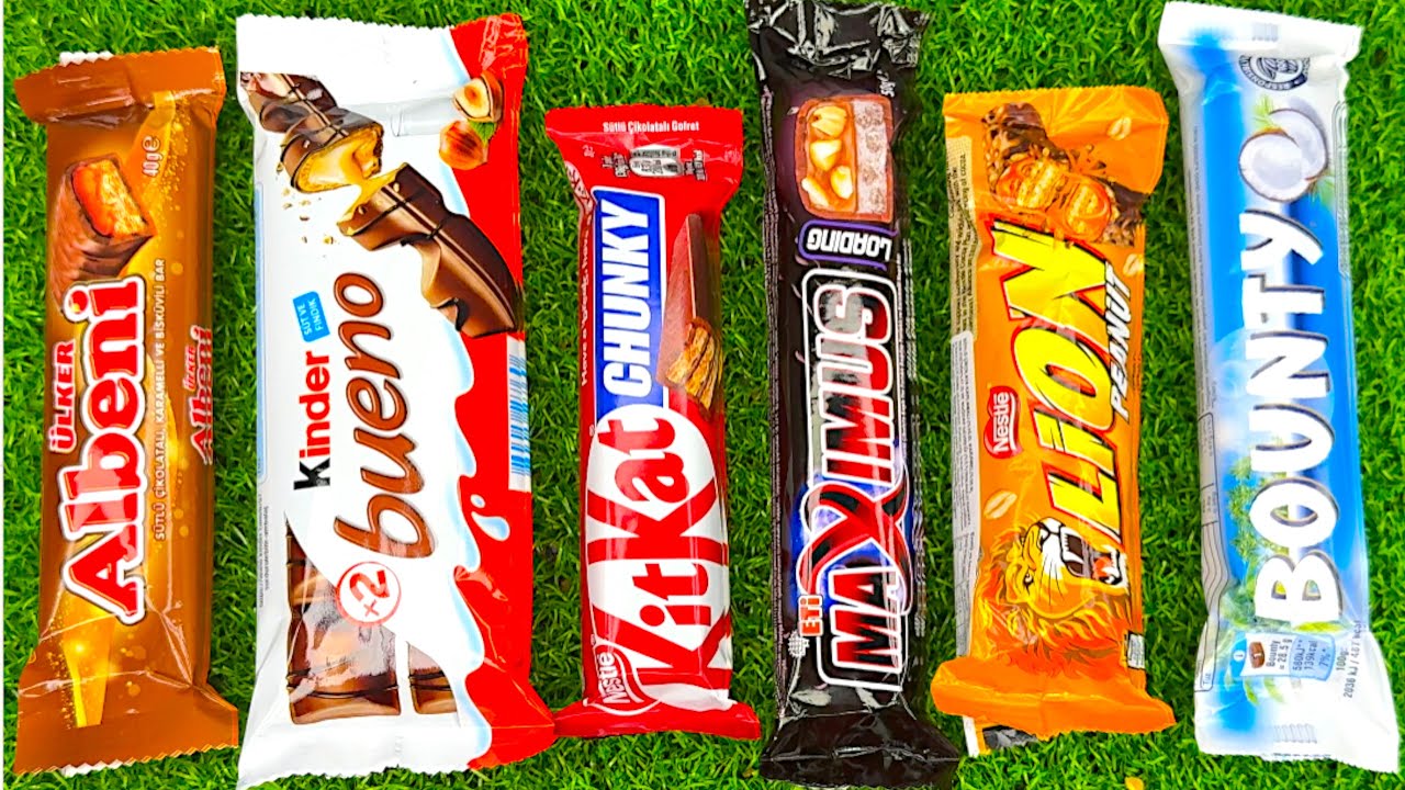ASMR Most Popular Candys / some lots of colorful rainbow lollipop candy / unpacking chocolate eat 76
