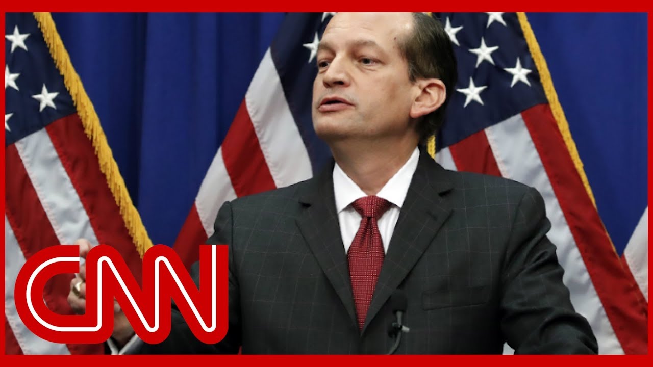 Alexander Acosta defends role in Jeffrey Epstein scandal