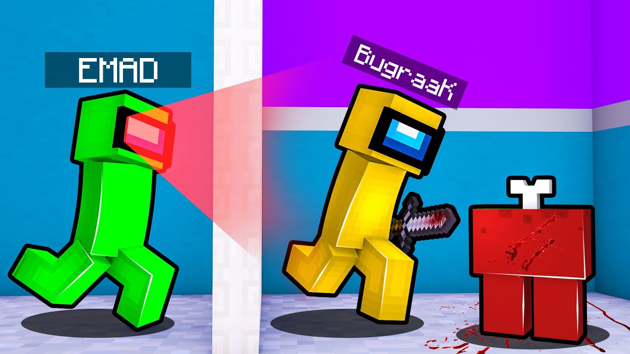 AMONG US KARAKTERLERİYLE MİNECRAFT KATİL KİM OYNADIK