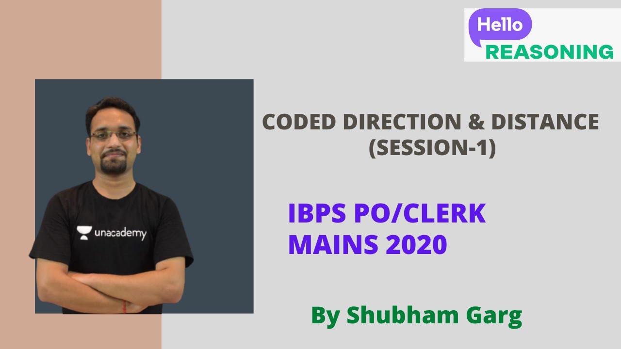Coded Direction and Distance (Session-1) | Reasoning | IBPS PO/CLERK Mains 2020 | Shubham Garg