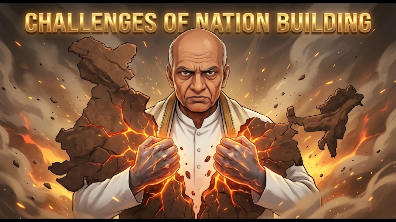 Challenges of Nation Building Class 12 Political Science Chapter in Hindi OneShot Animation 
