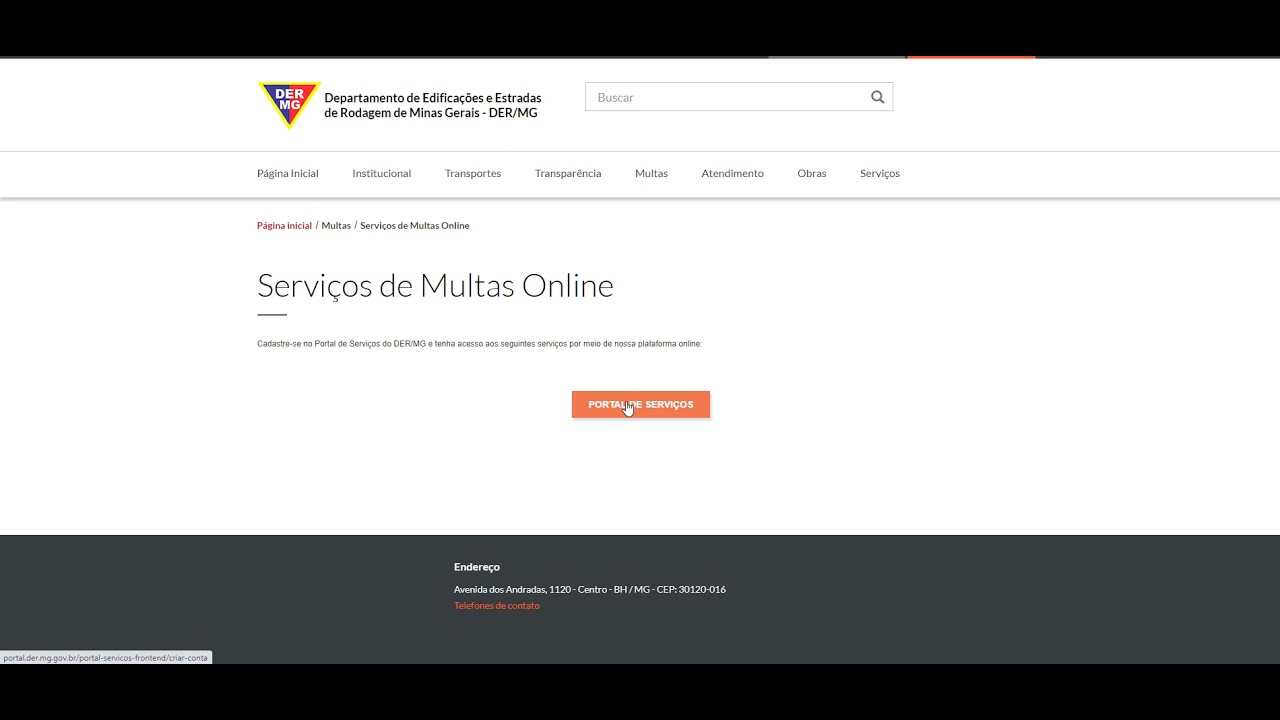 Como acompanhar seu recurso de multas no site do DER-MG