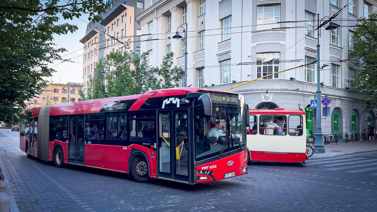 Автобусы в Вильнюсе, Литва 🇱🇹 | 2024