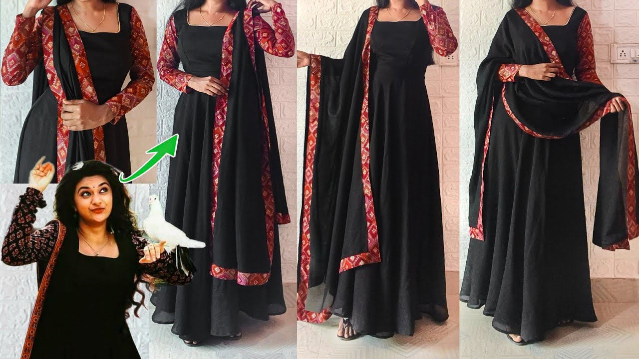 Remo - Keerthi Suresh inspired outfit recreation✨ | Umbrella cut long dress cutting & stitching