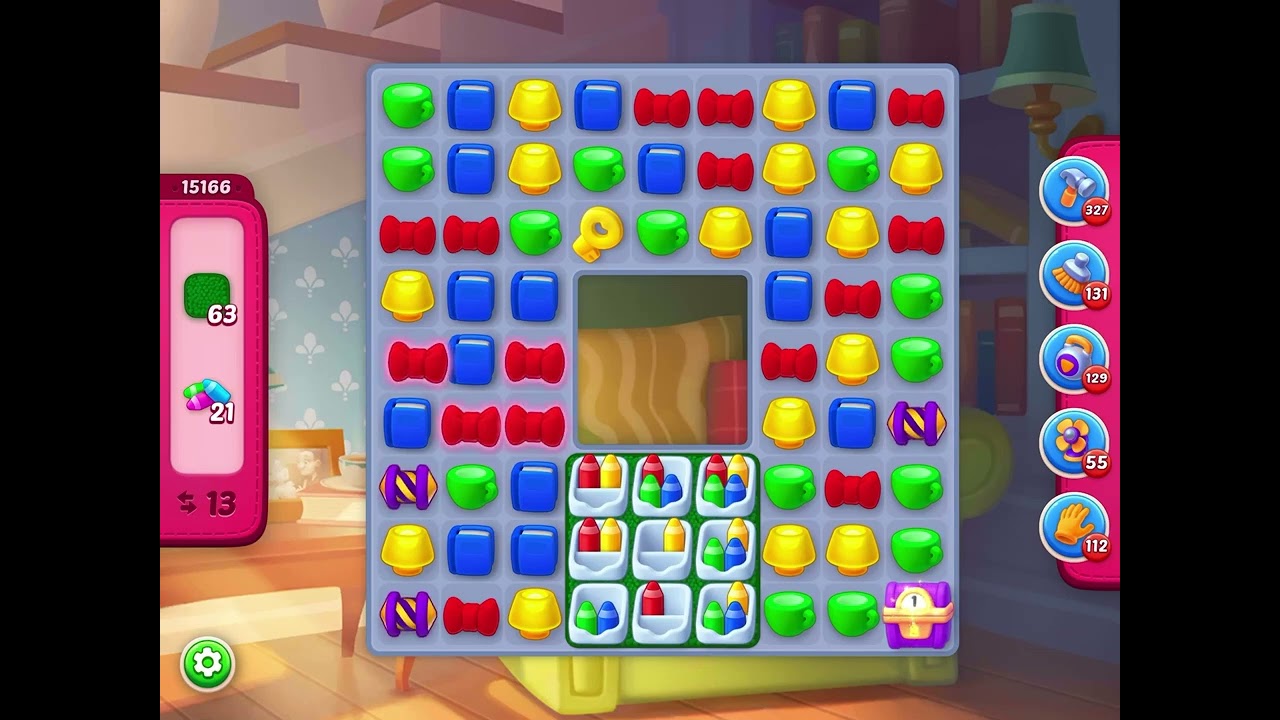 Homescapes level 15166 super hard no booster