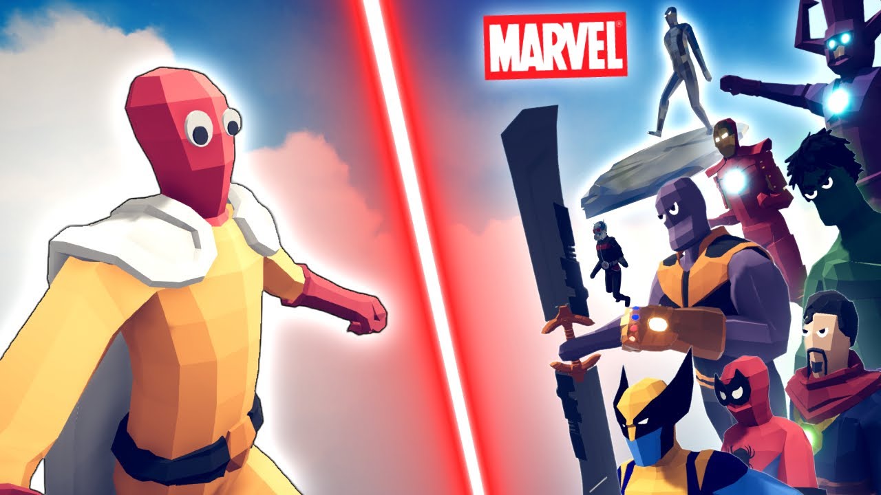 SAITAMA (OPM) VS EVERY MARVEL UNIT IN TABS | Totally Accurate Battle Simulator