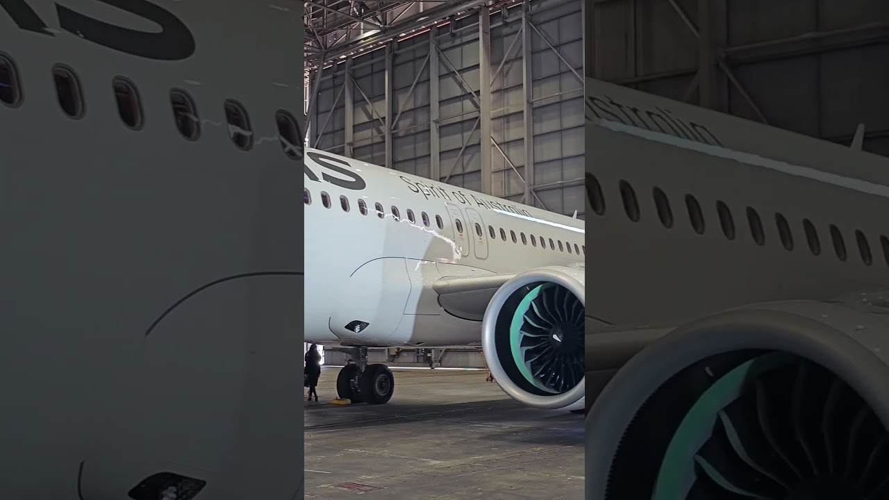 Qantas's first Airbus A321XLR #aviation #aviationlovers #Qantas #Airbus #a321xlr