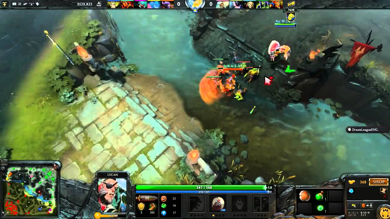 Dendi Lycan   Na`Vi vs  RoX KIS @ 1 1, DreamLeague Season 1