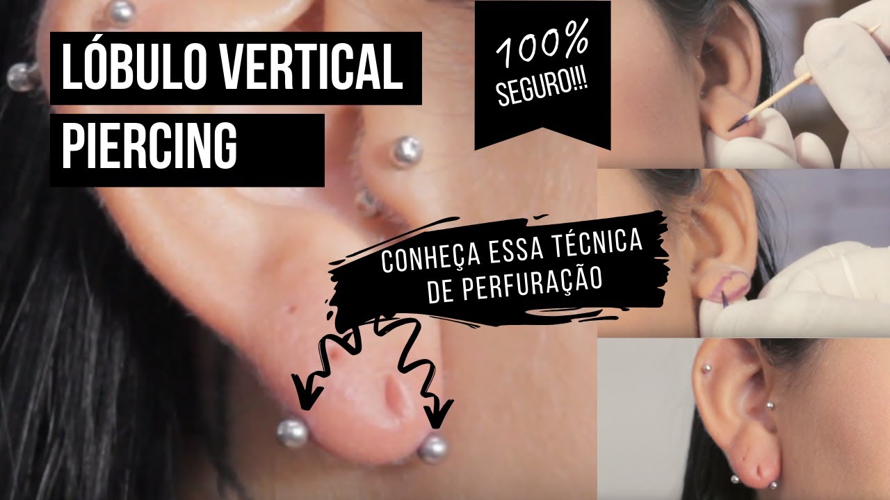 LÓBULO VERTICAL PIERCING | VERTICAL LOBE PIERCING | TRANSVERSE LOBE PIERCING