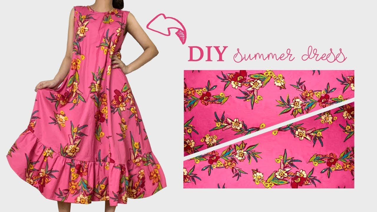 Very Easy and Cute Summer Dress Sewing 💃 Two Ways to Wear Stylish Dresses in Summer ✂️
