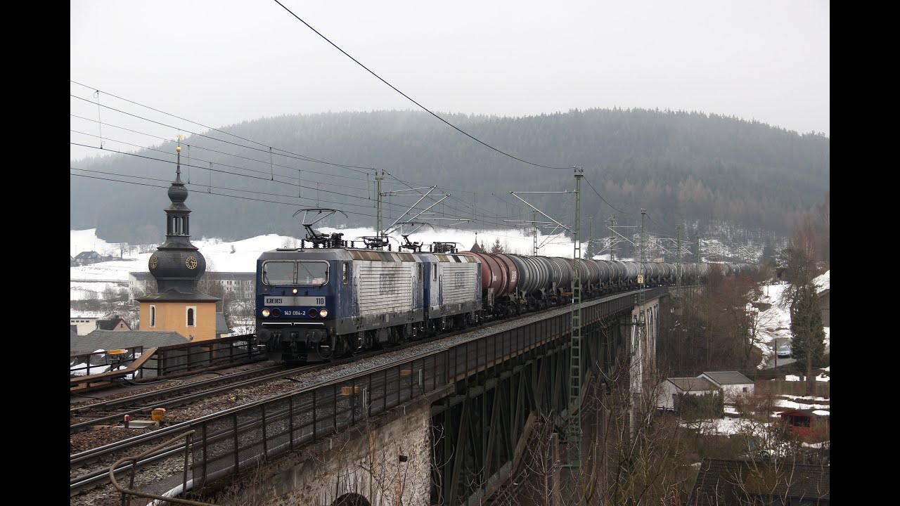 Bahnverkehr im Frankenwald - Von der Weißwurst zum Container am 06.04.13