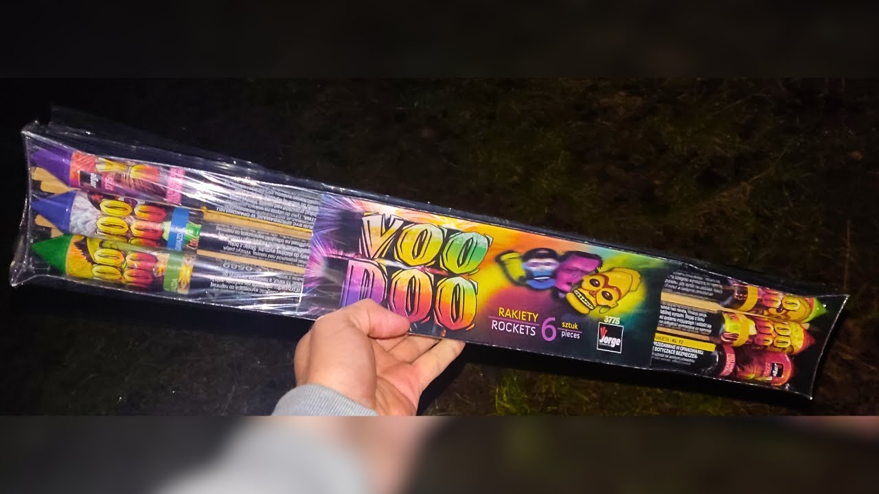 TEST Zestawu Rakiet Jorge VOO DOO 3775 - 6 szt / Fireworks Vuurwerk