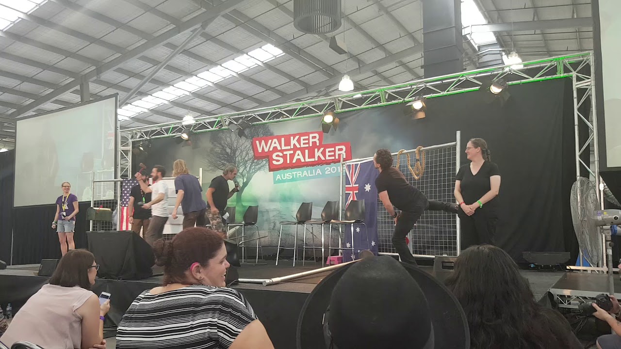 The Walking Dead - Walker Stalker Melbourne Australia panel fun.