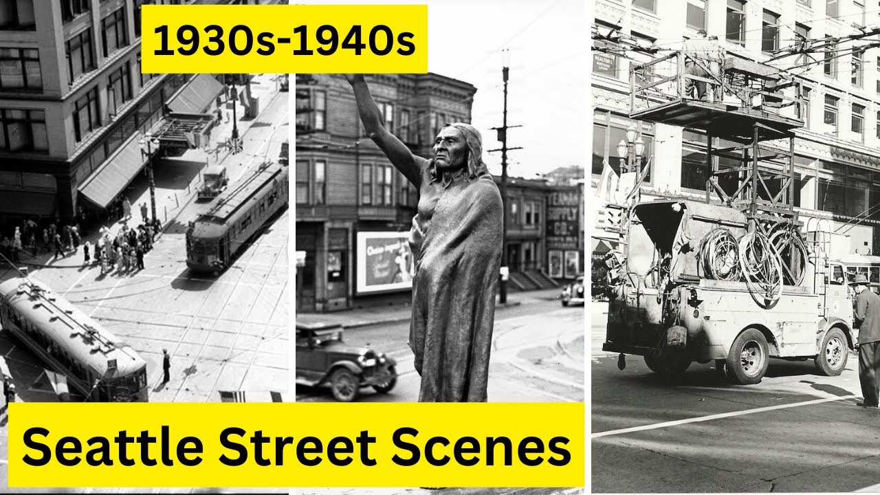 Exploring Seattle's Street Scenes: Rare Historical Photos from the 1930s and 1940s