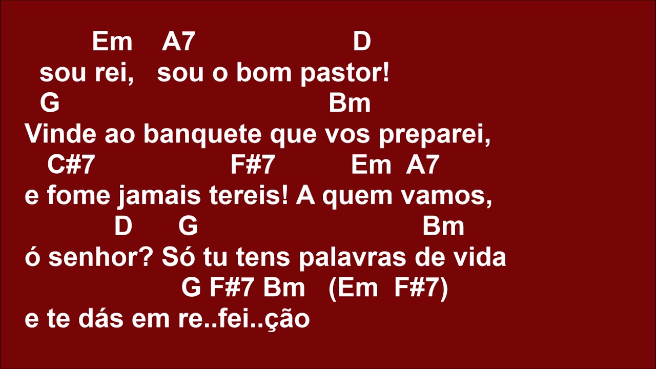 [COMUNHÃO] AS PROMESSAS DO BOM PASTOR