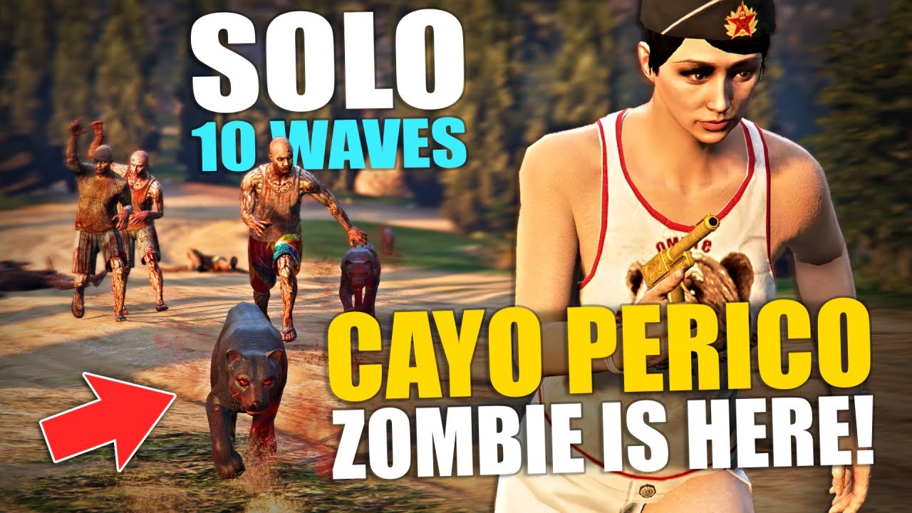 GTA Online Cayo Perico Zombie Survival Is Here! 10 Wave Completed, Solo, $90K Reward!