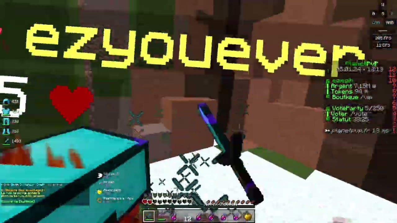 PlanetPvP en sueur