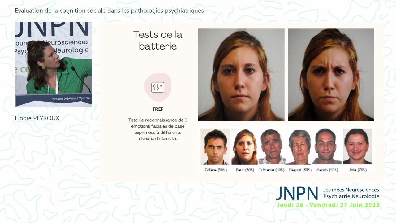 JNPN 2025 - Quelles altérations de la cognition sociale (1/3)