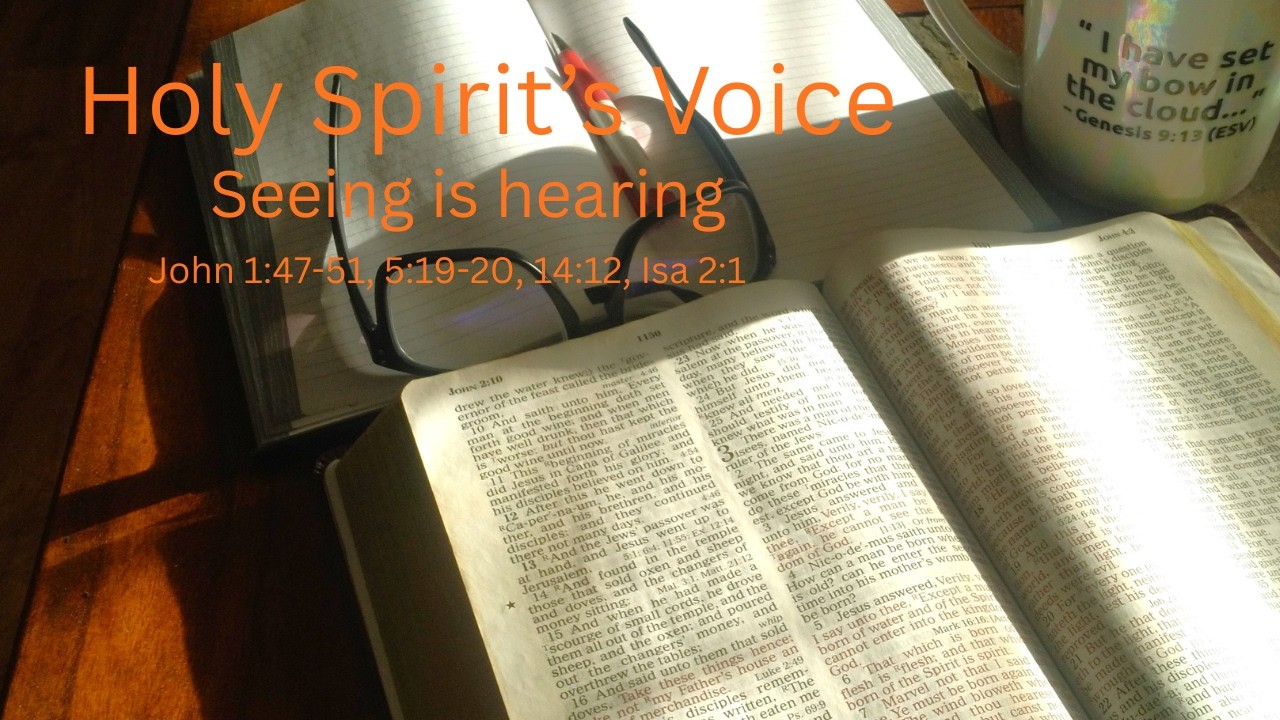 Holy Spirit's Voice - Seeing is hearing Rev 3:18-20, John 1:47-51